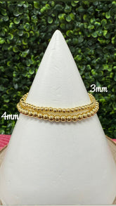 Goldie 3mm Bead Bracelet